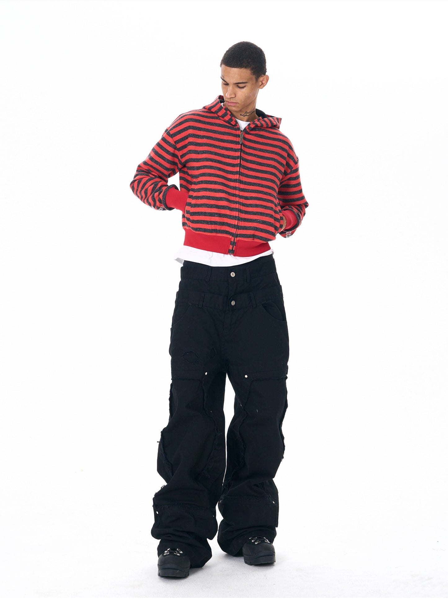 Embroidered Hooded Sweatshirt