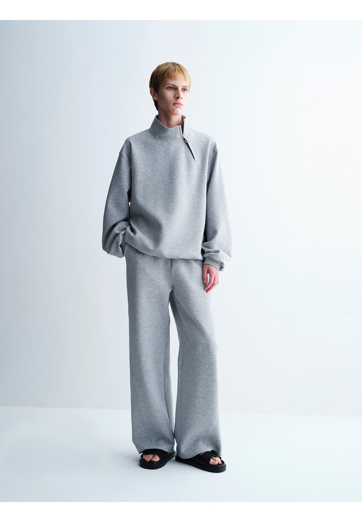 Asymmetrical Zip-Up Sweatshirt