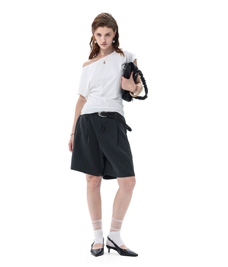 Casual Striped Shorts