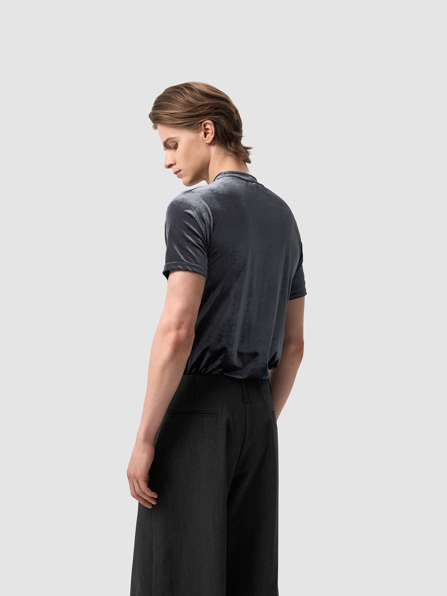 Velvet Mini Turtleneck T-Shirt