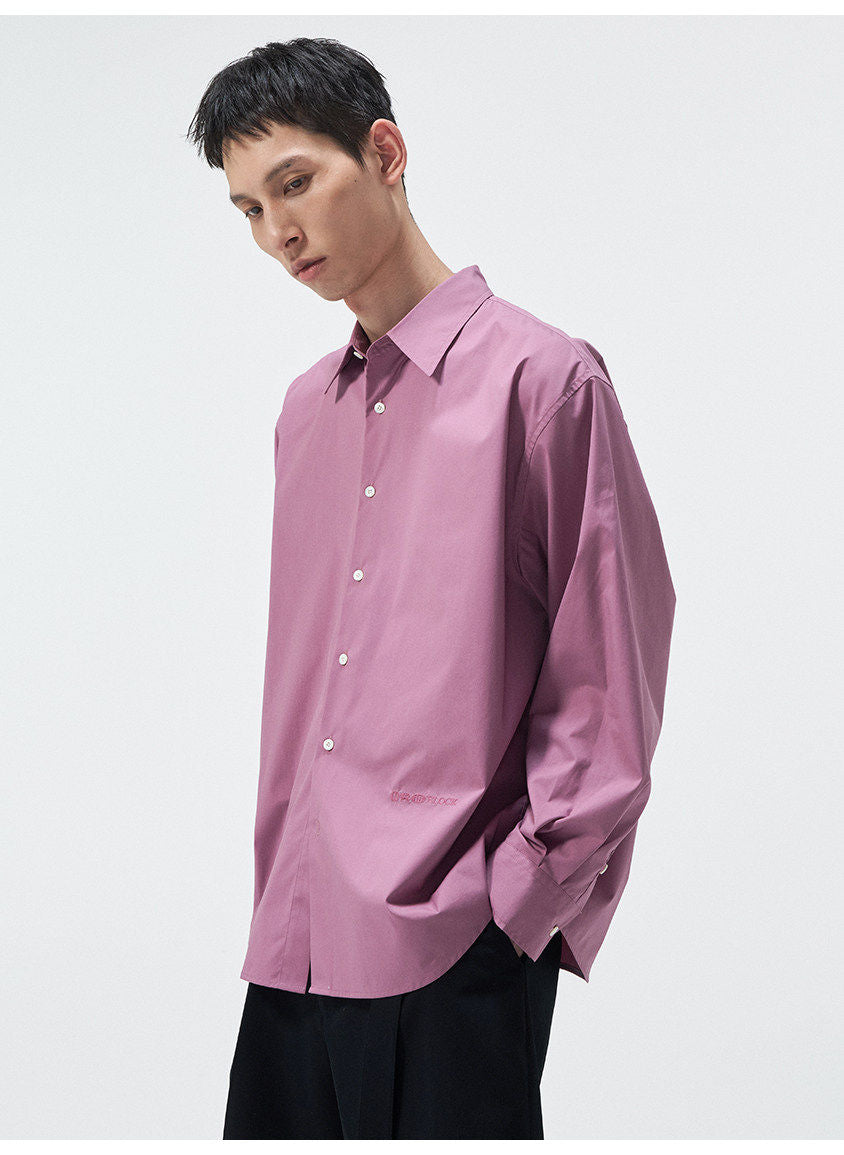 UV-Protective Embroidered Silhouette Casual Shirt