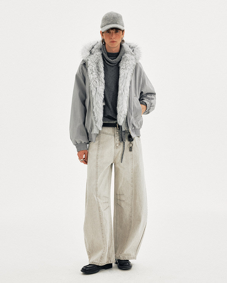 Faux Two-Piece Patchwork Jacket