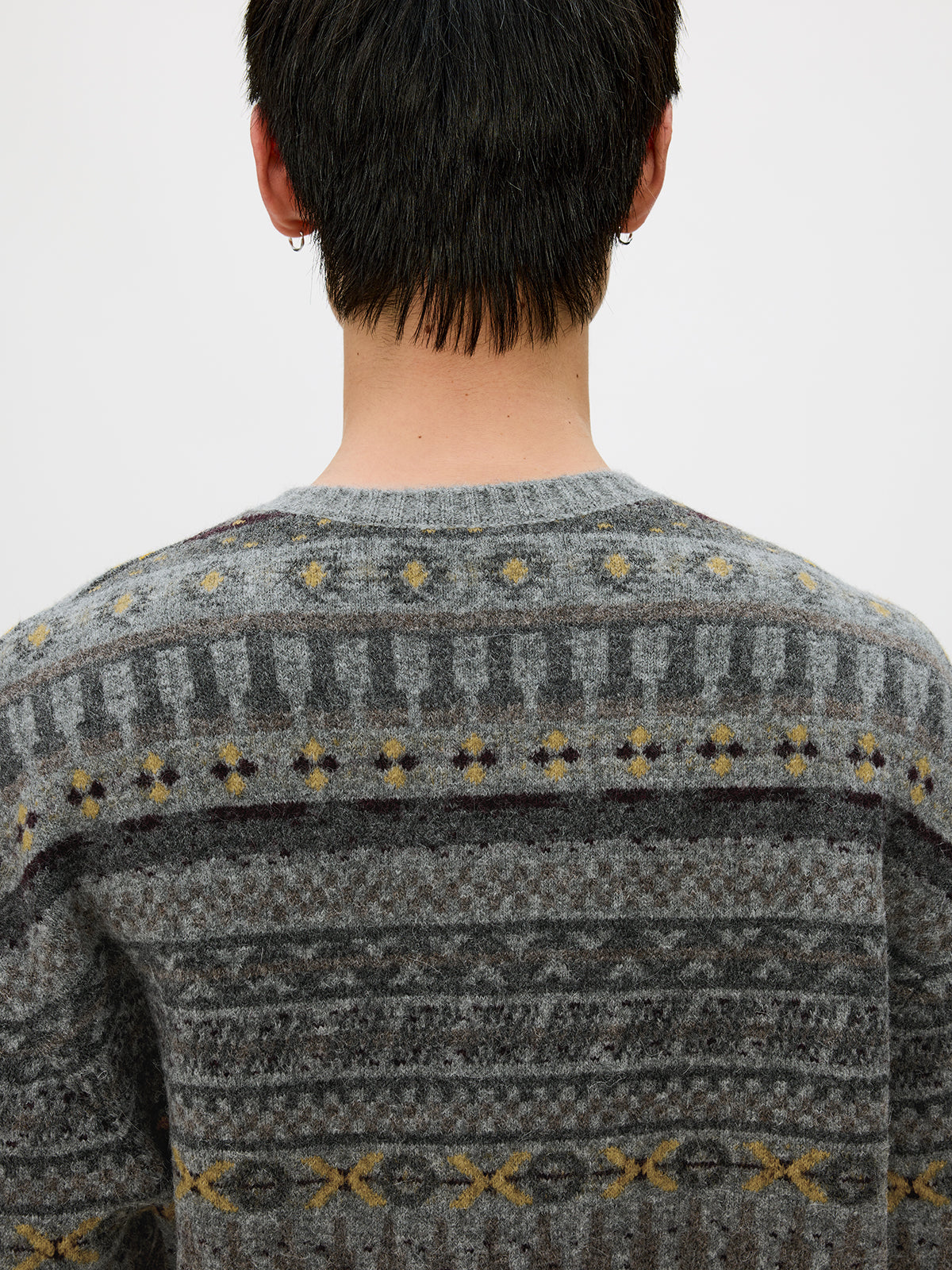 Crew Neck Button-Down Cardigan