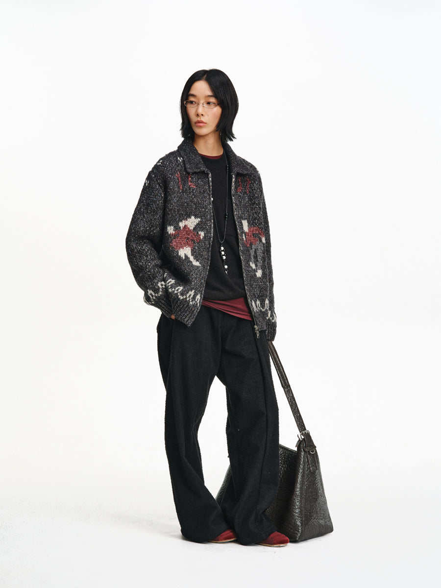 Jacquard Blend Cardigan