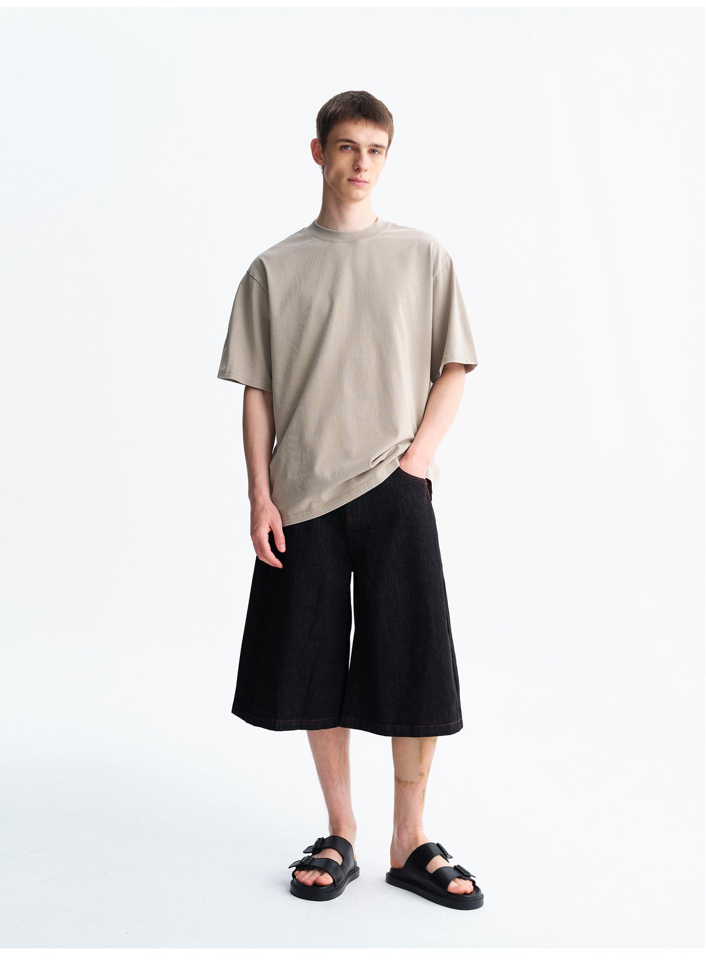 Distressed Cotton T-Shirt
