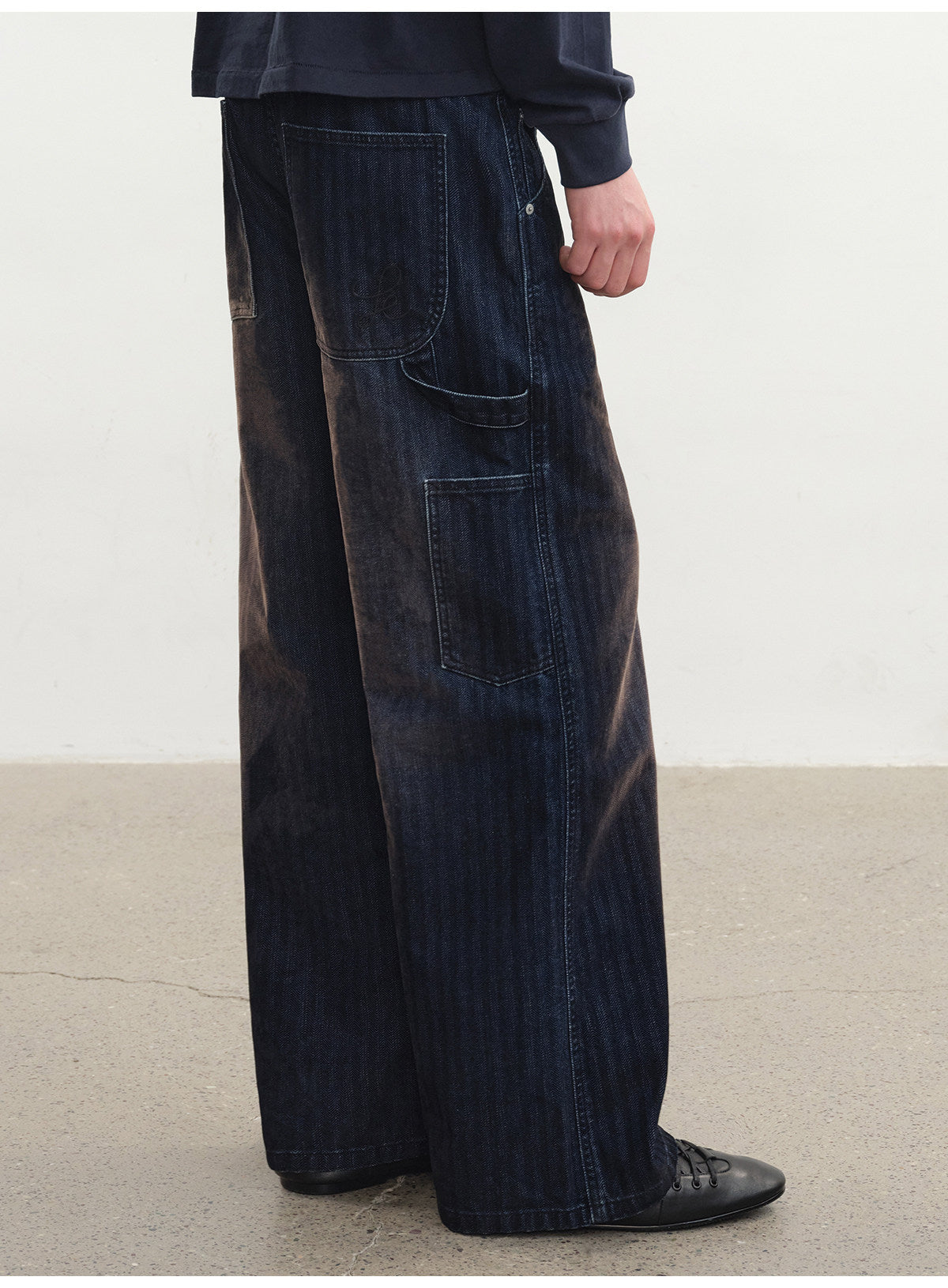 Herringbone Corduroy Casual Pants