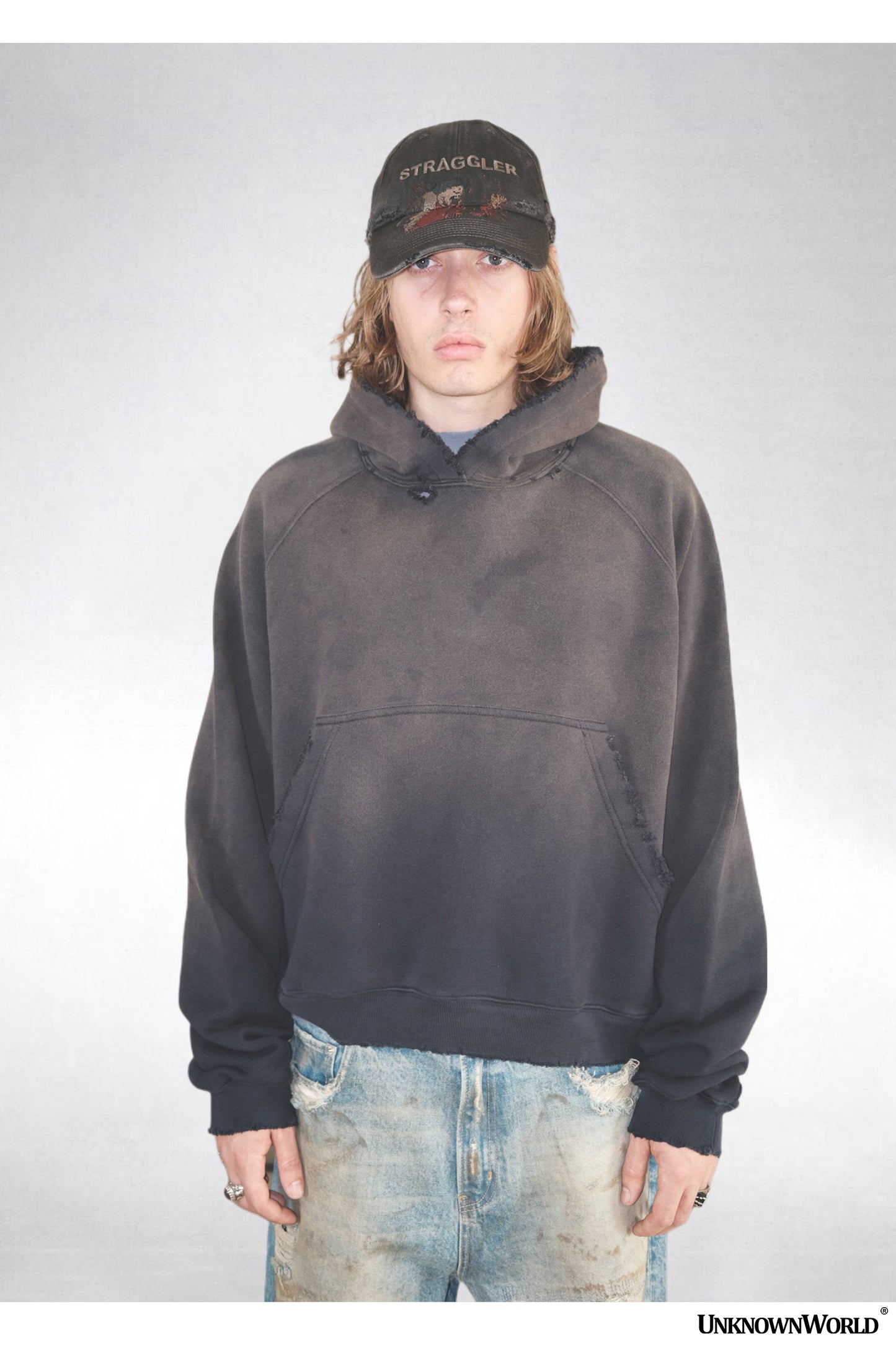 Washed Gradient Hooded Sweatshirt