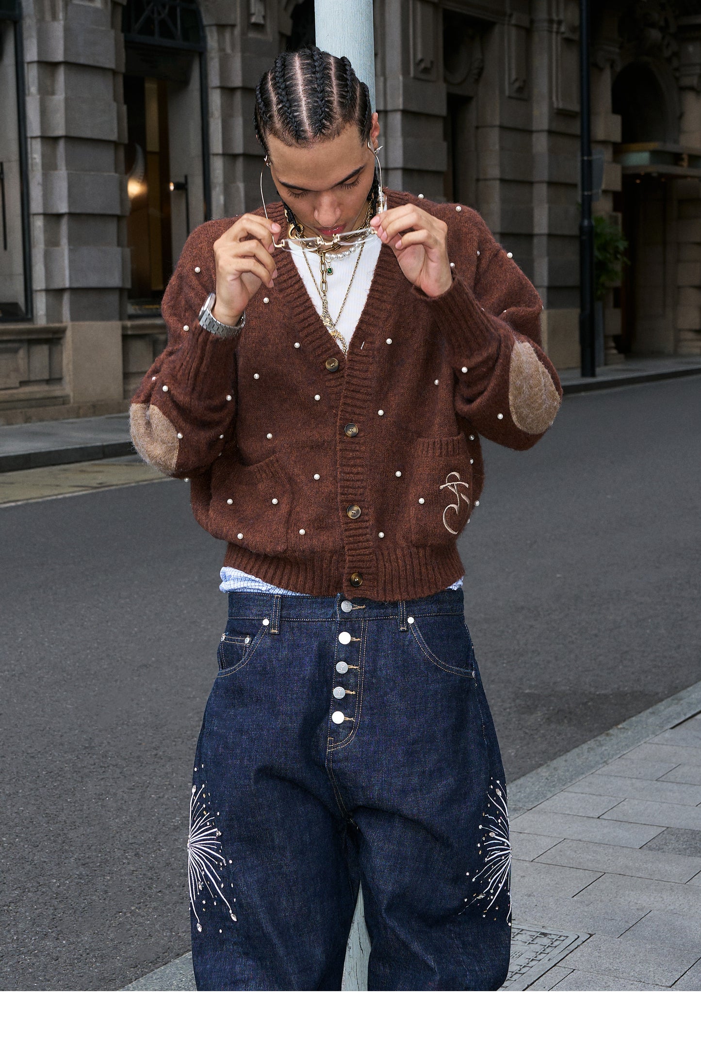 Pearl Short Wide Cardigan