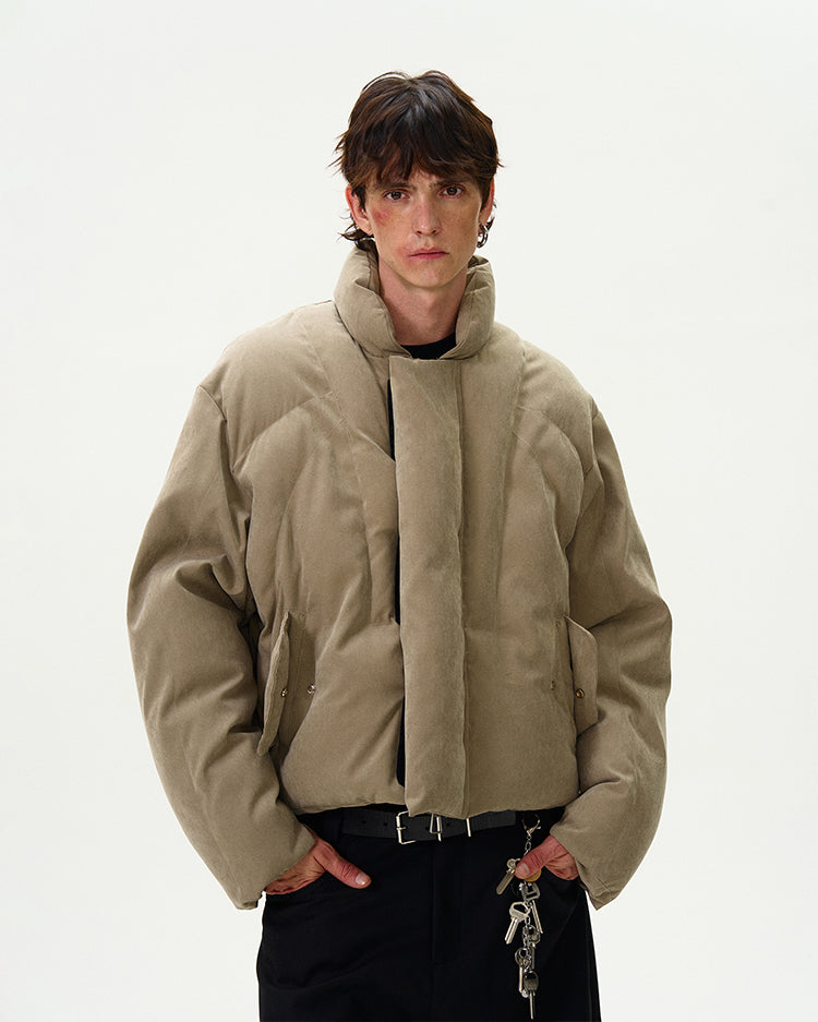 Washed Raised Silhouette Cotton Jacket