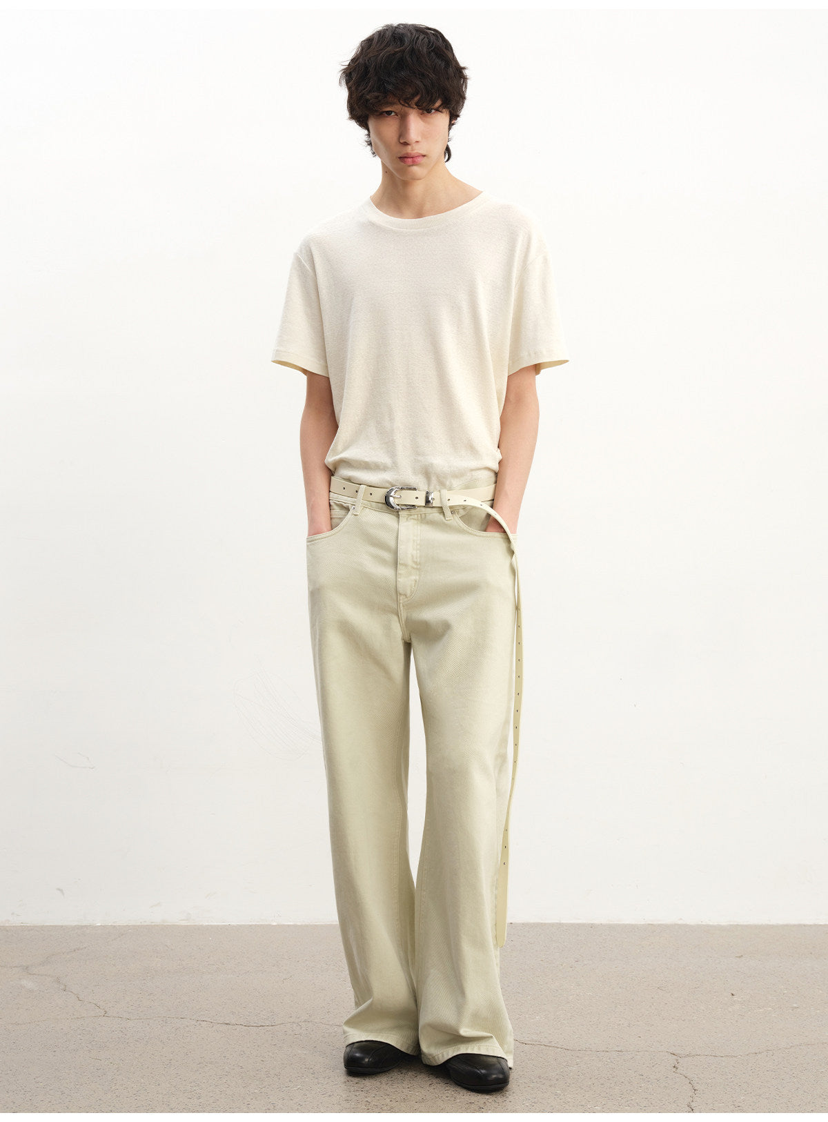 ウォッシュ加工半袖Tシャツ