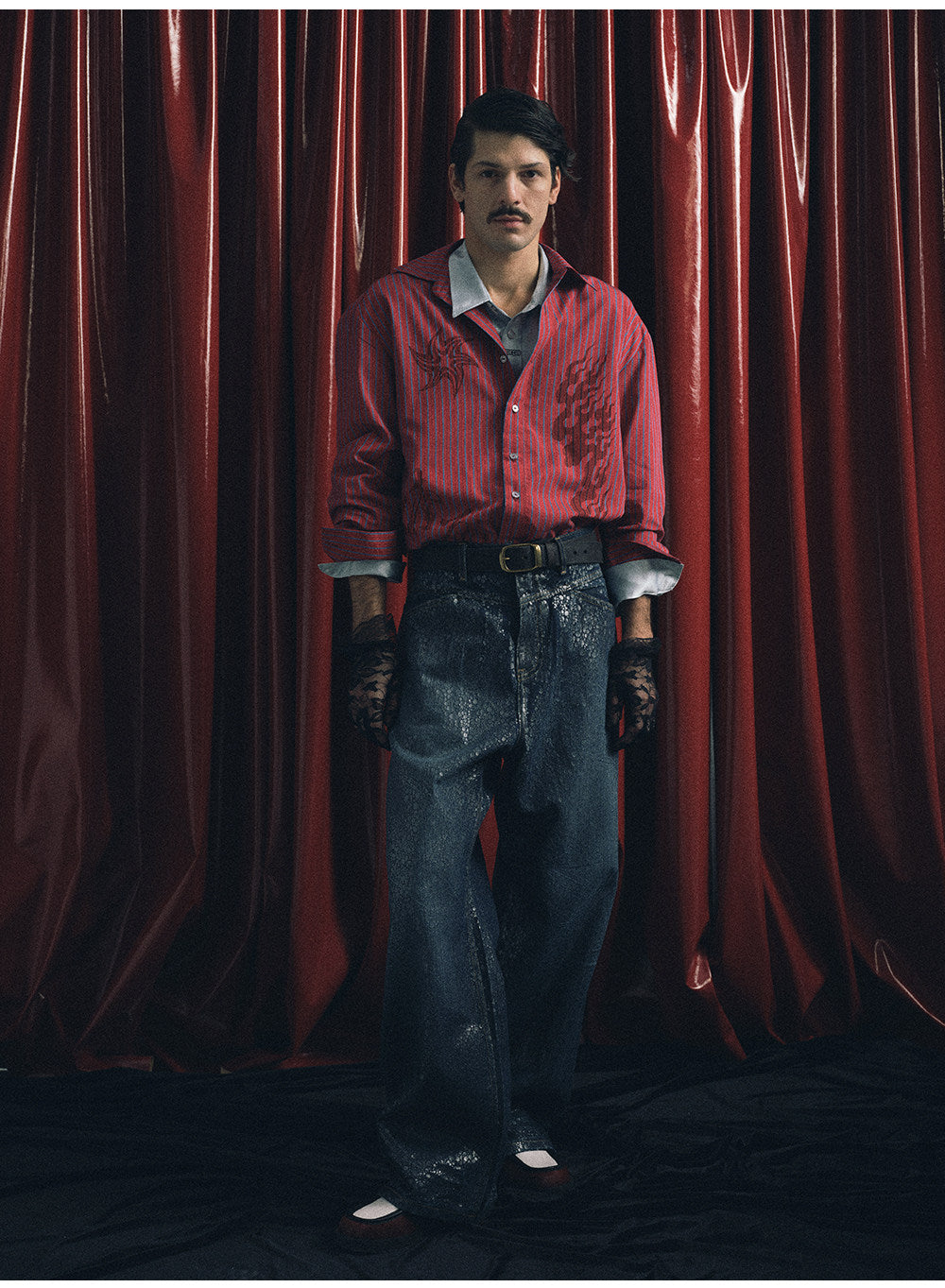 Printed Striped Shirt