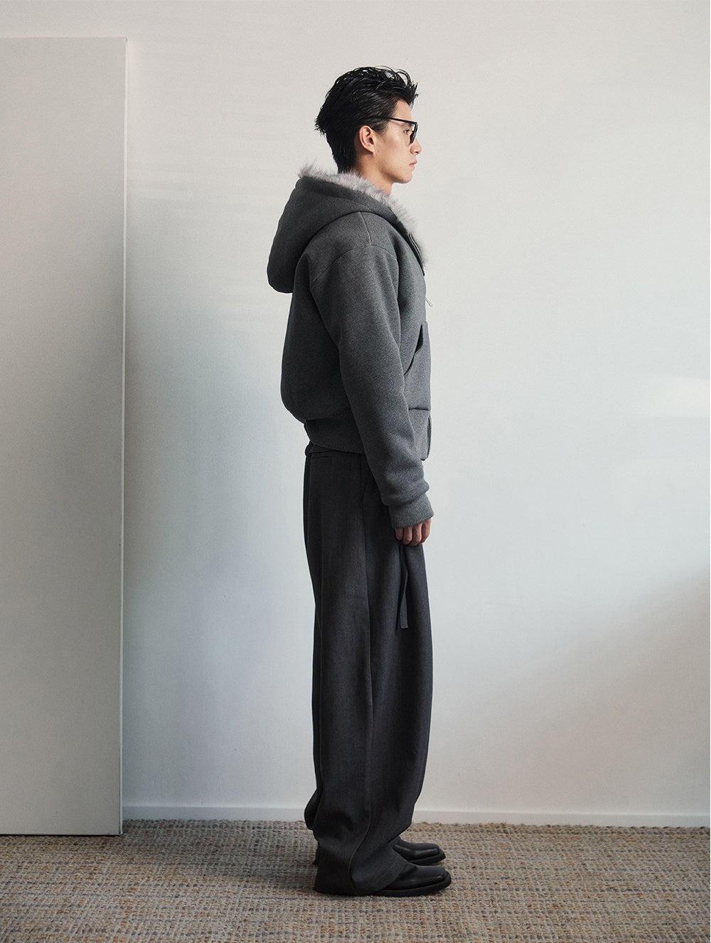 Open-Front Hooded Jacket