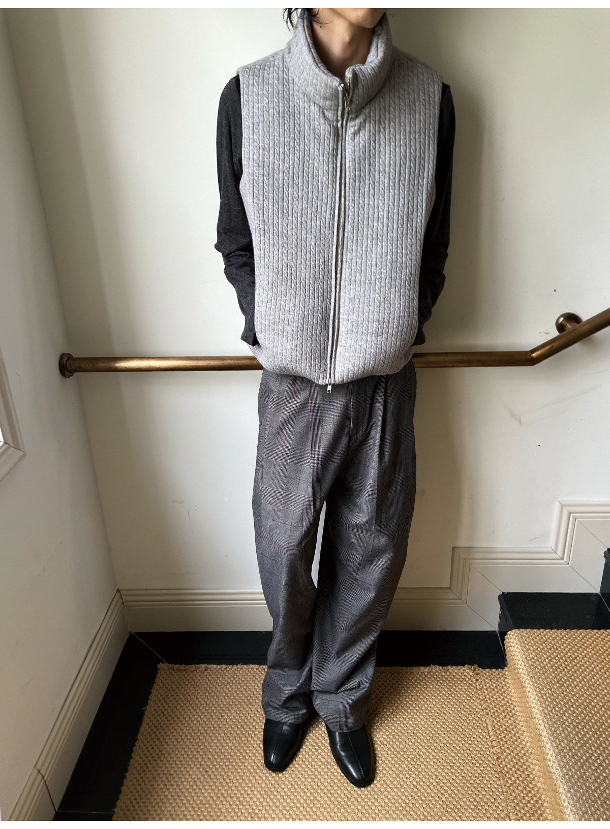 Cable-Knit Sweater Vest