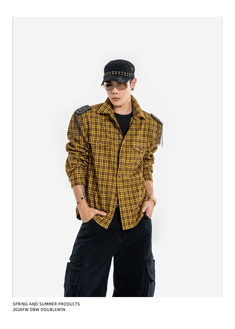 Vintage Tassel Check Shirt
