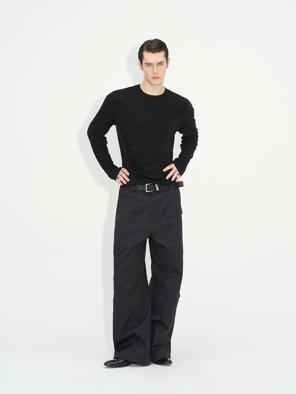 Wrinkle-processed T-shirt