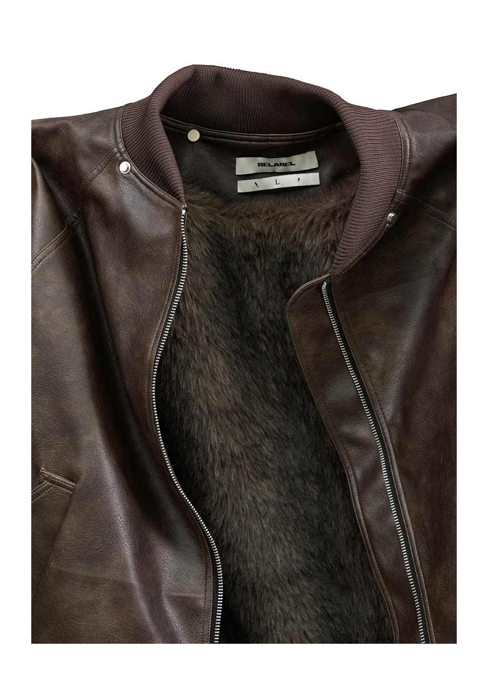 Detachable Scarf Bomber Jacket