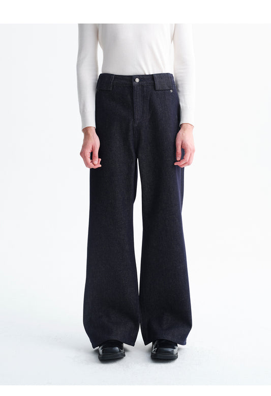 Simple Retro Denim Pants