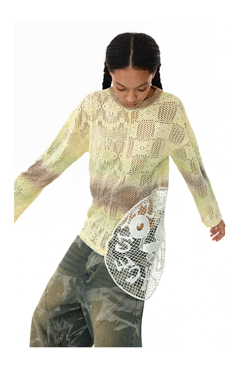 Niche Design Lace T-Shirt