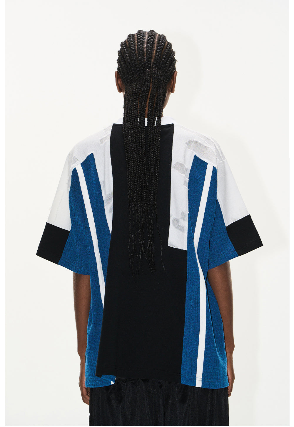 Color Scheme Texture Embroidery T-Shirt