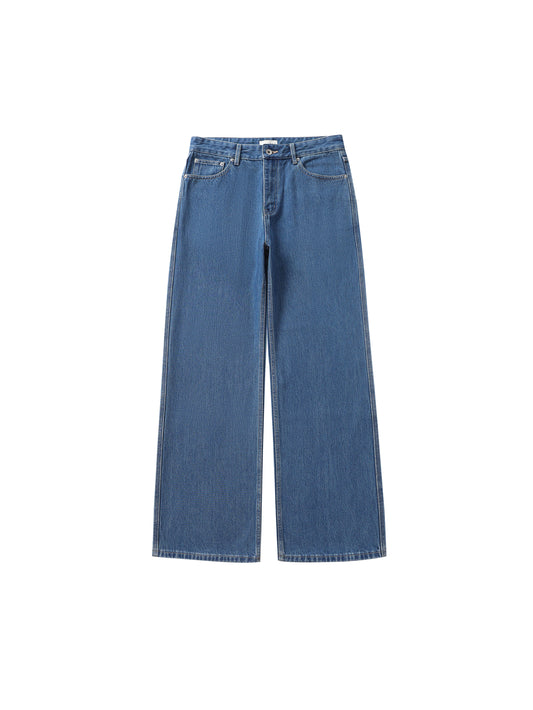 Retro Wash Straight-Fit Denim Pants