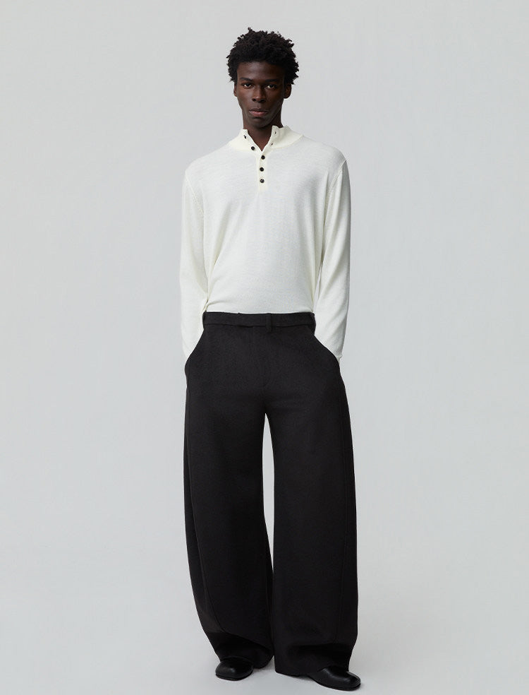 Button Placket Sweater