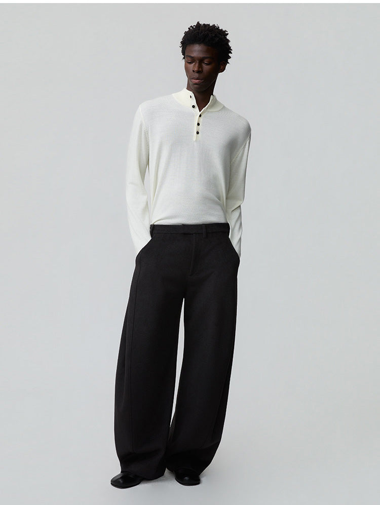 Button Placket Sweater