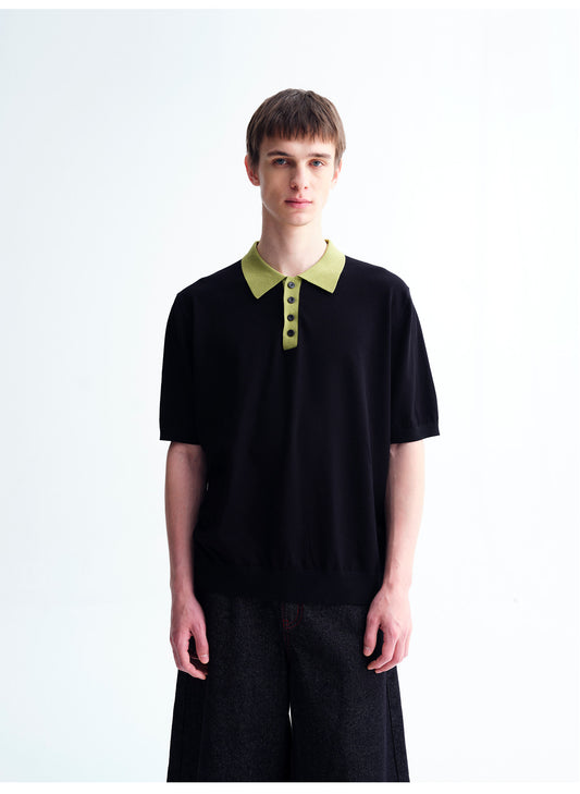 Vintage Knit Polo Shirt