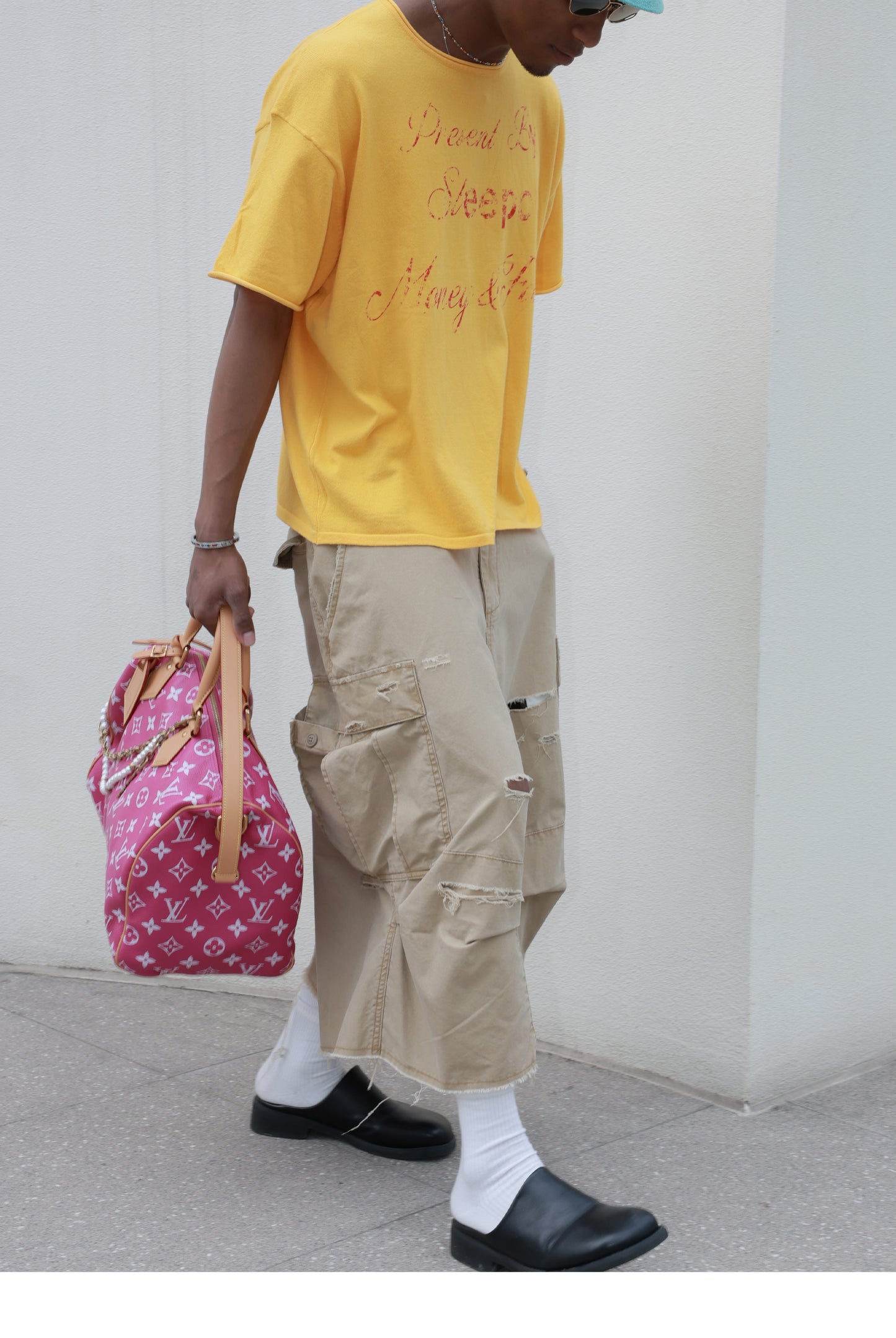 Distressed Print T-Shirt