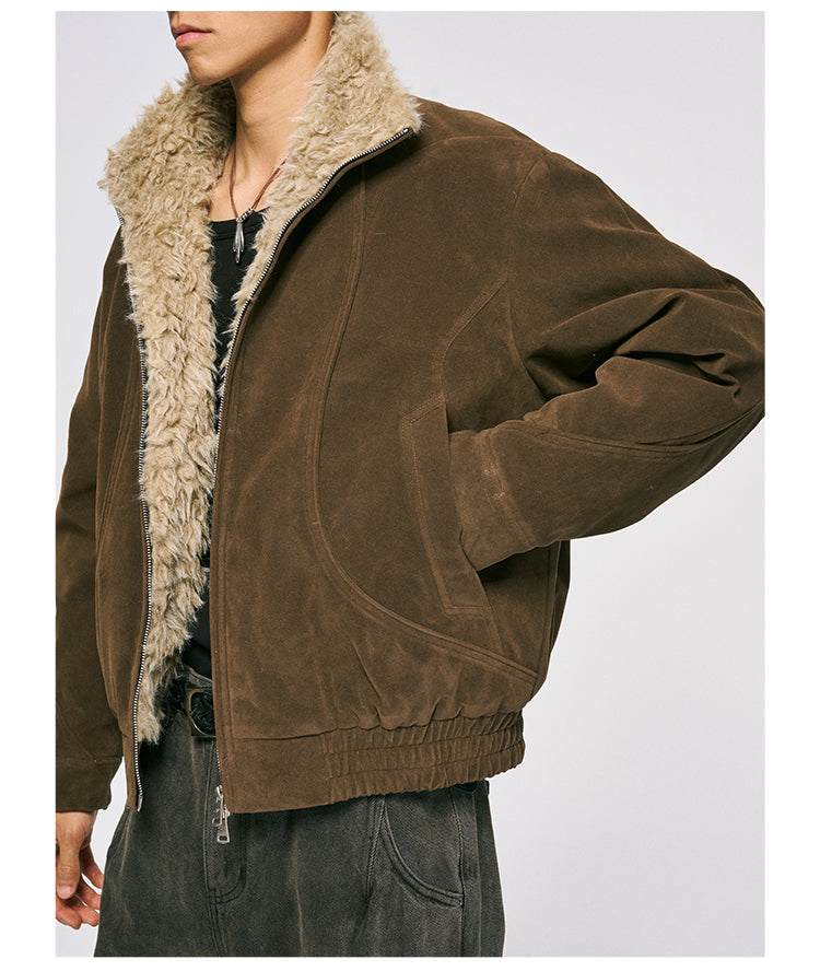 Niche Design Suede Jacket