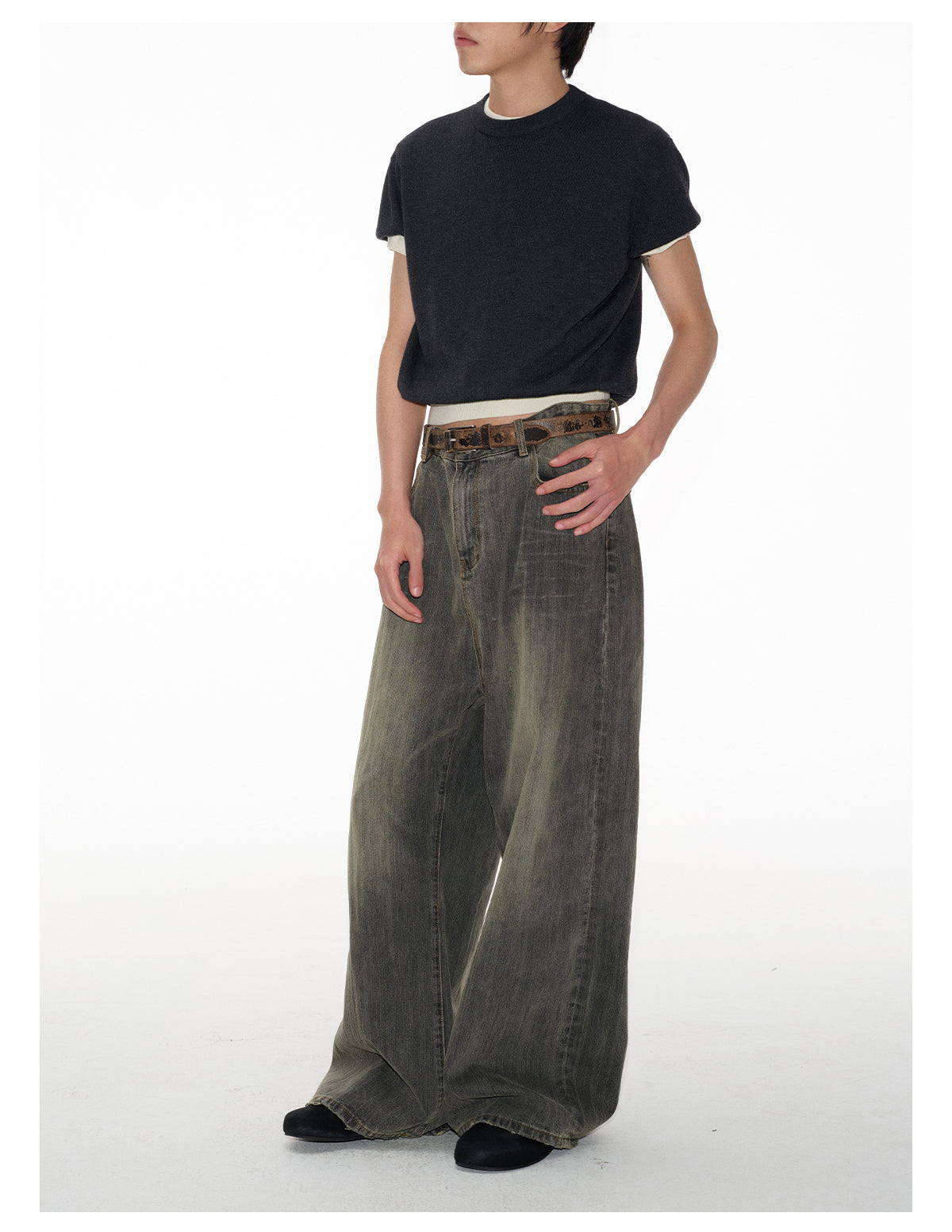 Bamboo Wide Leg Jeans