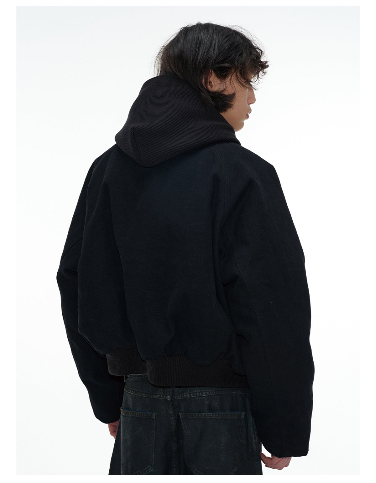 Hooded cotton jacket