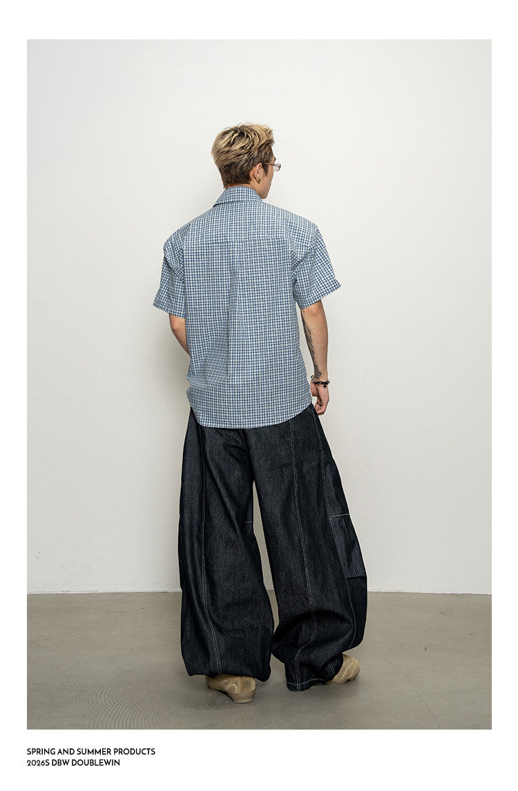 Drop-Shoulder Polo Shirt