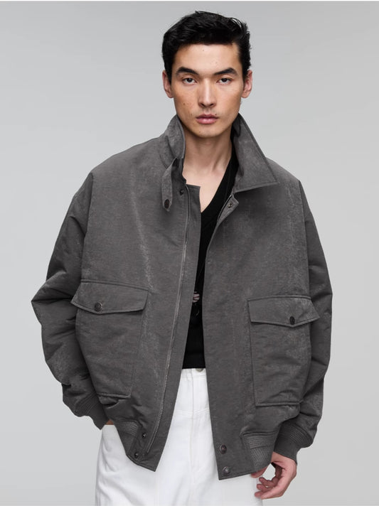 Vintage stand collar jacket