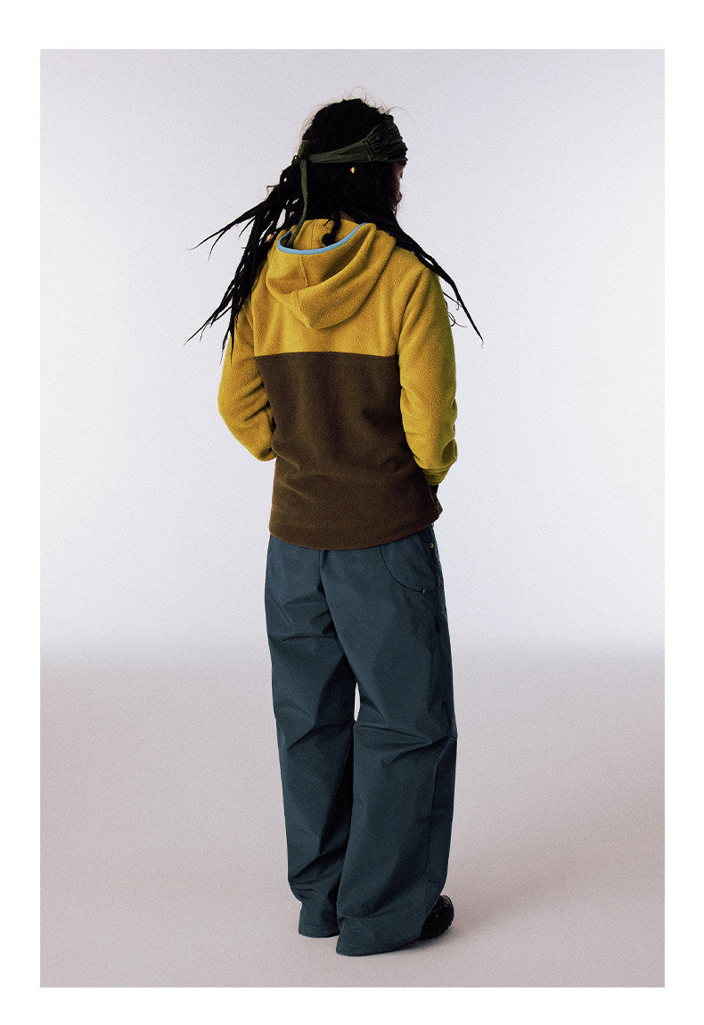 Color Block Hooded Jacket