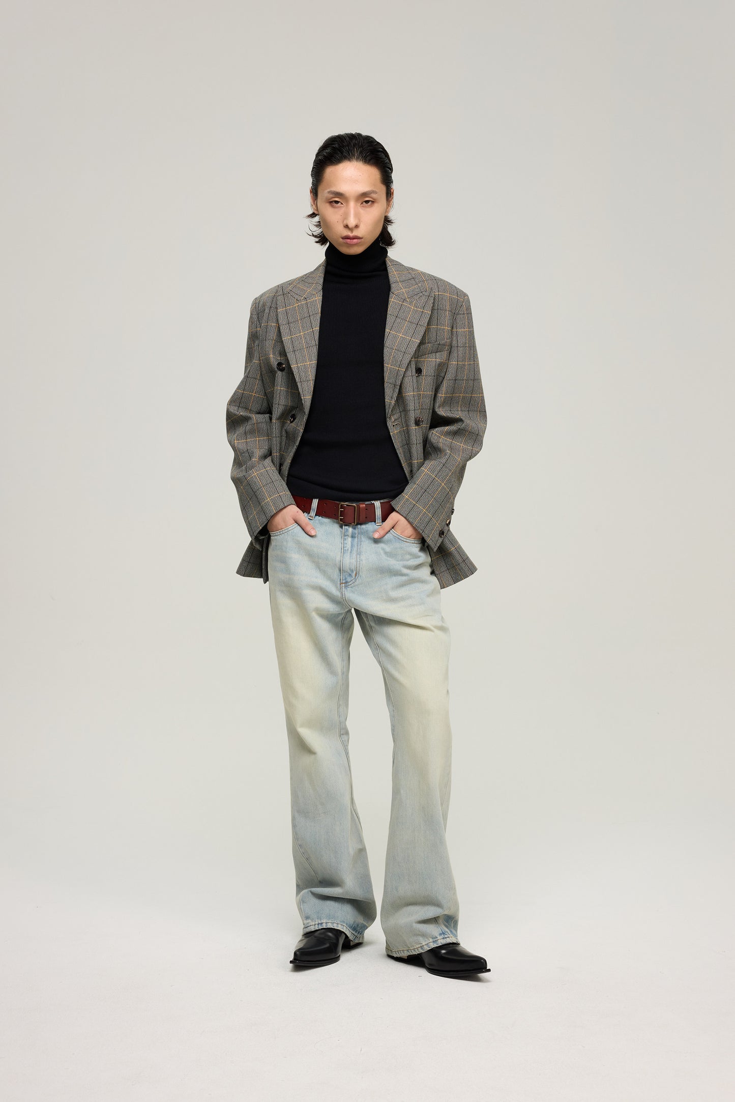 Twist-Head Flared Jeans