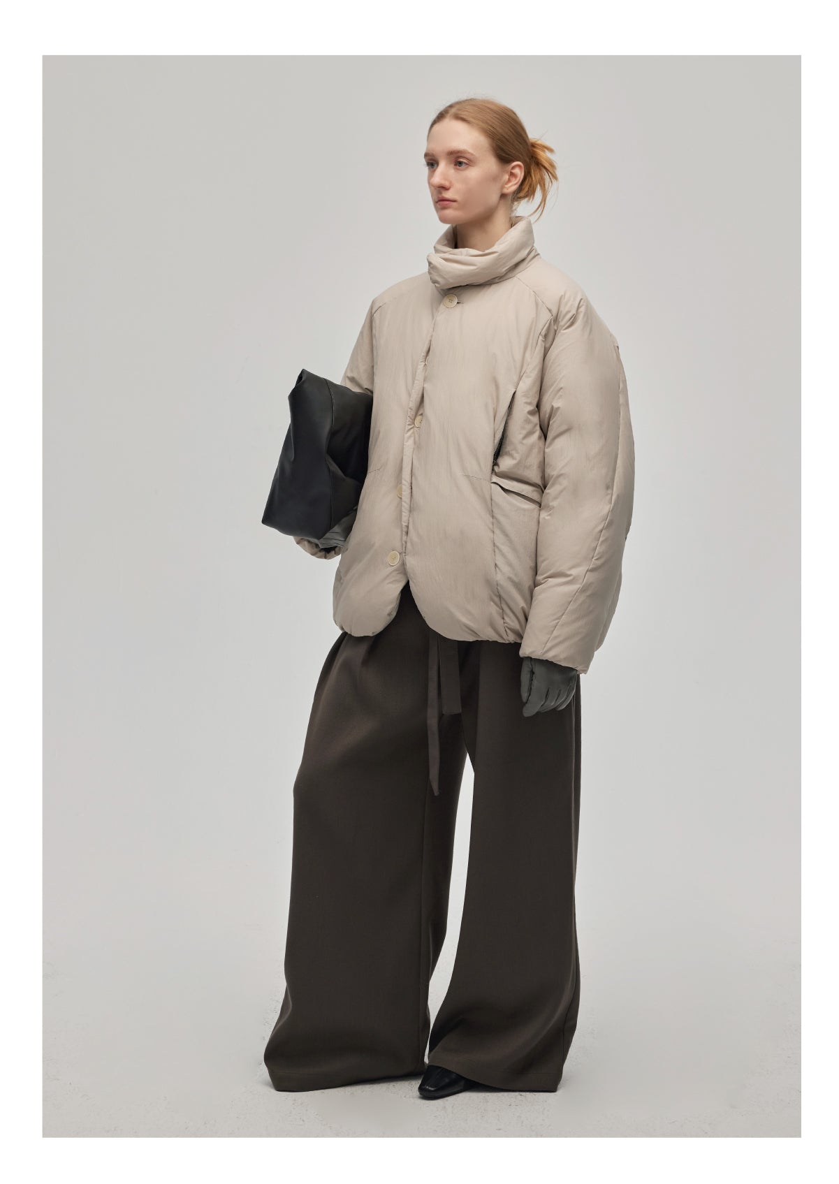 Stand collar down jacket