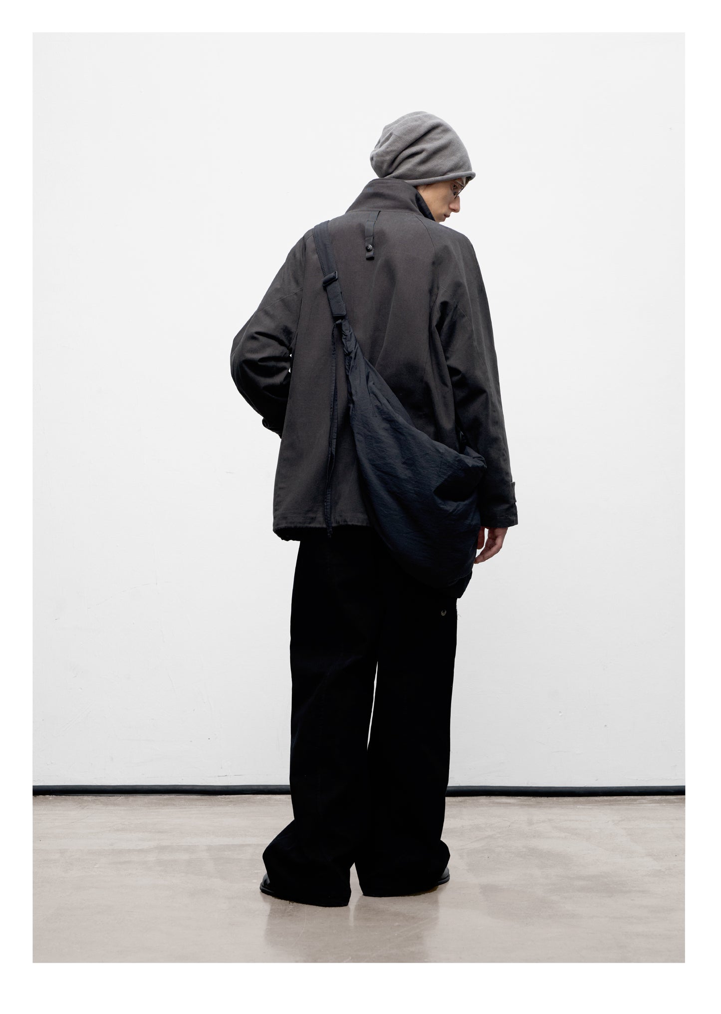 Stand Collar Stitched Jacket