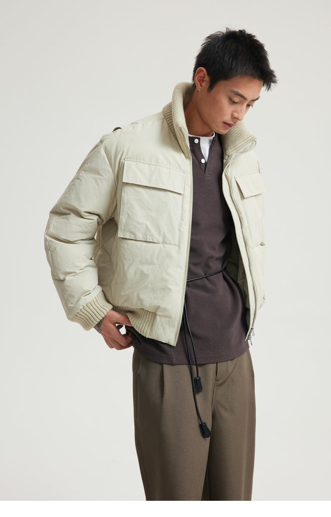 Large Pocket Down Jacket