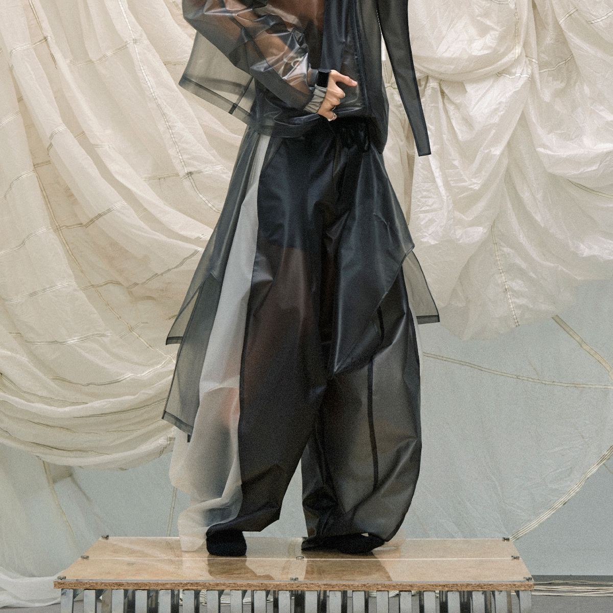 Machete Silhouette Rain Pants