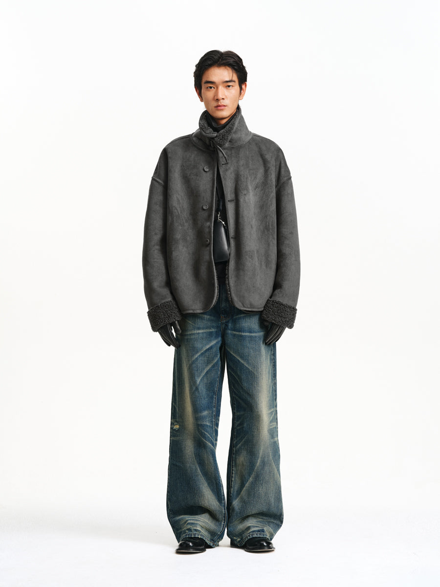 Suede &amp; Fur Jacket