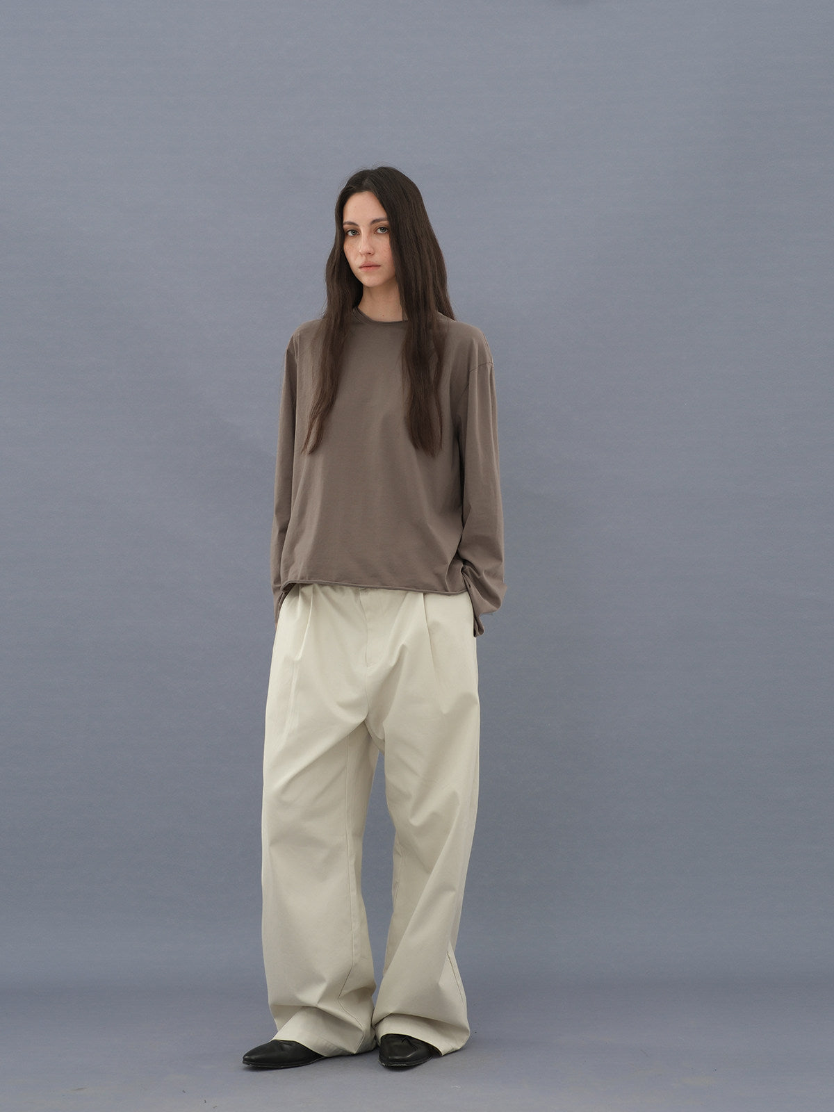 T-shirt with Roll-Up Sleeves