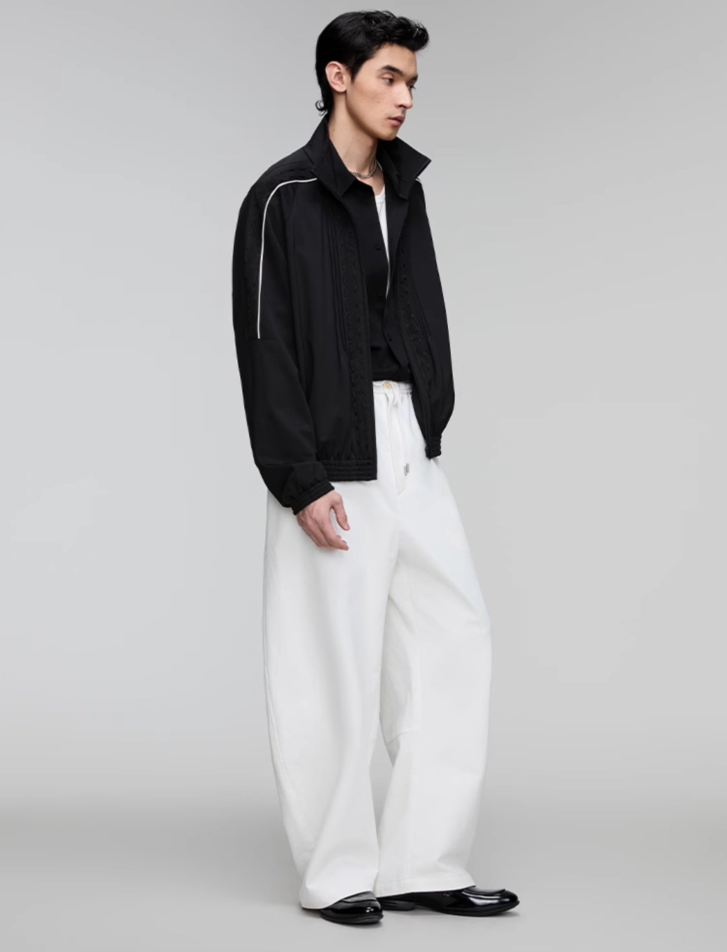 Decorative ribbon sports casual jacket