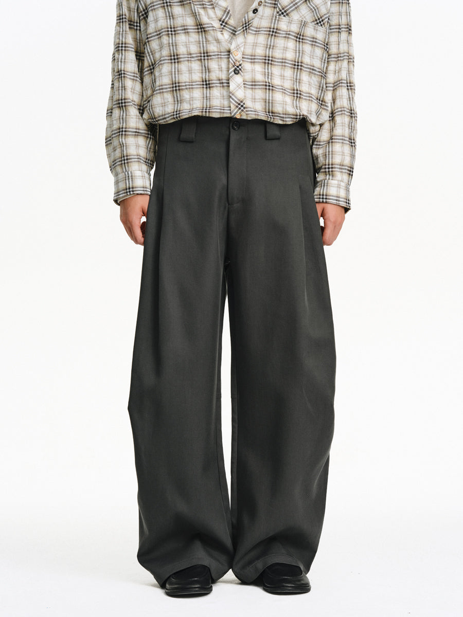 Cotton Blend Casual Pants