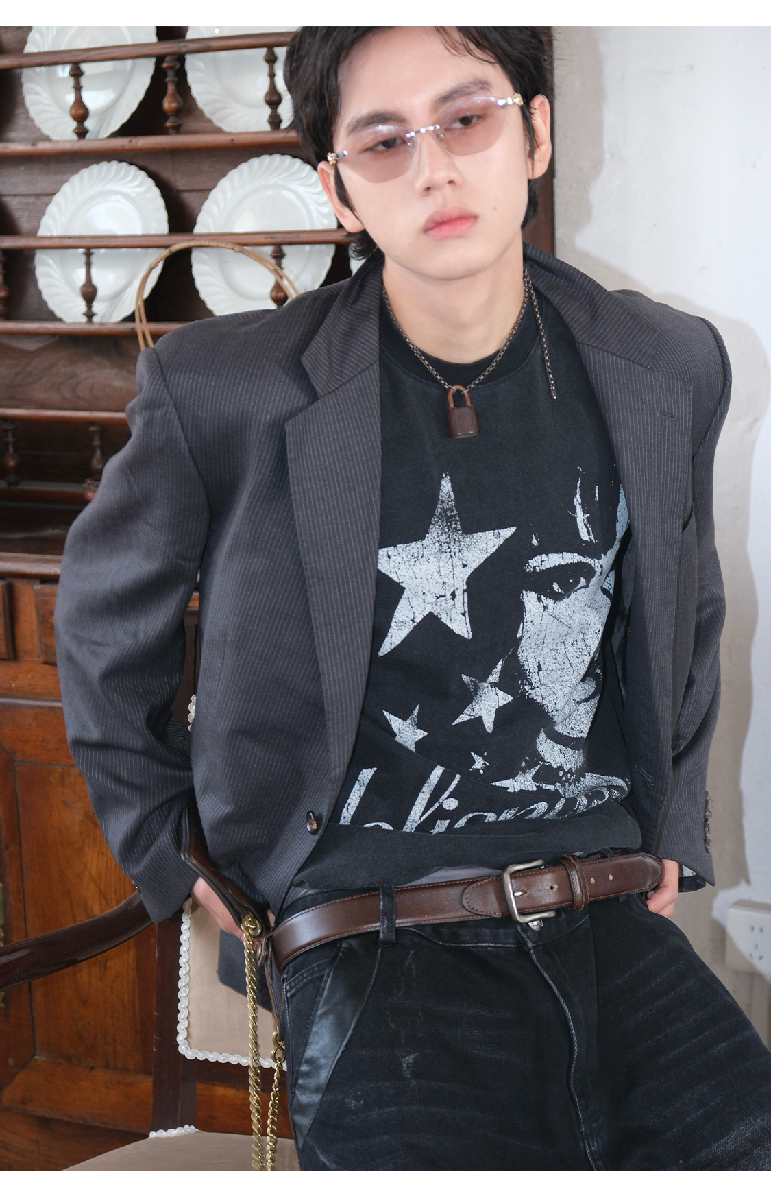 Fit Wash Print T-Shirt