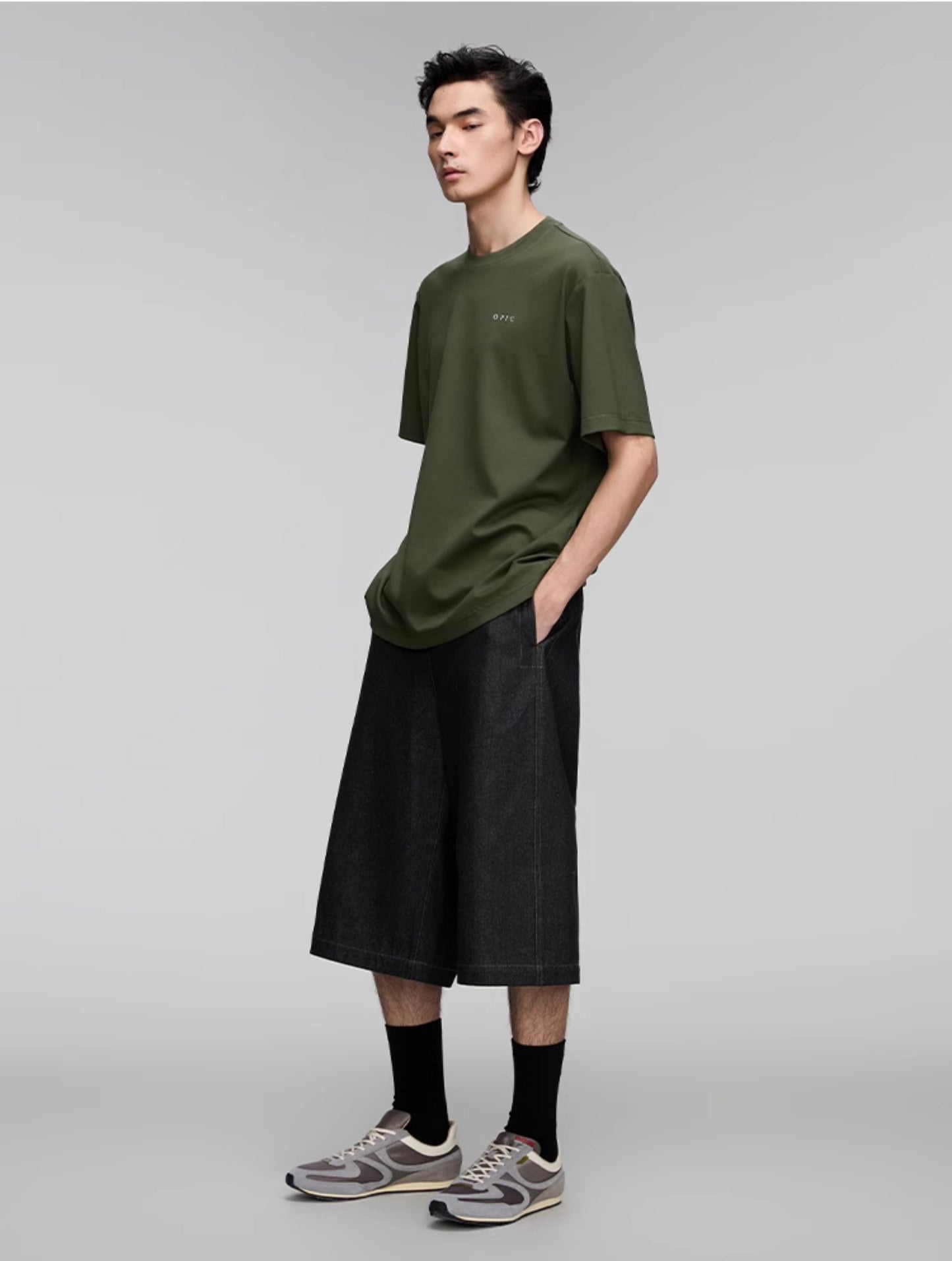 Round Neck Logo Print T-Shirt