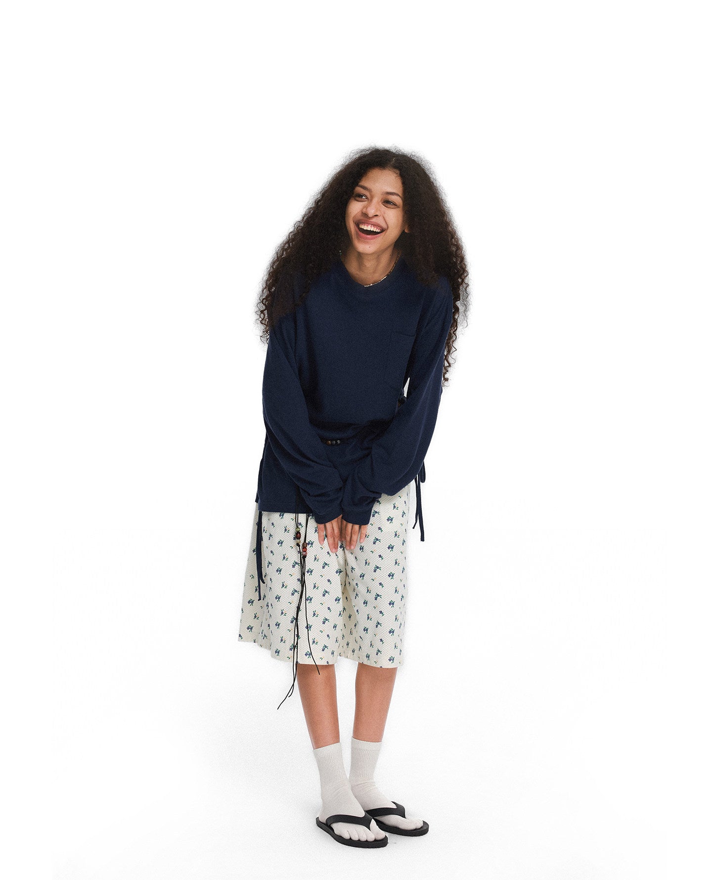 Loose-Fit Round-Neck Pullover T-Shirt