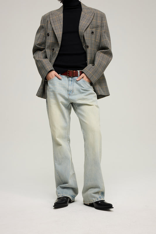 Twist-Head Flared Jeans