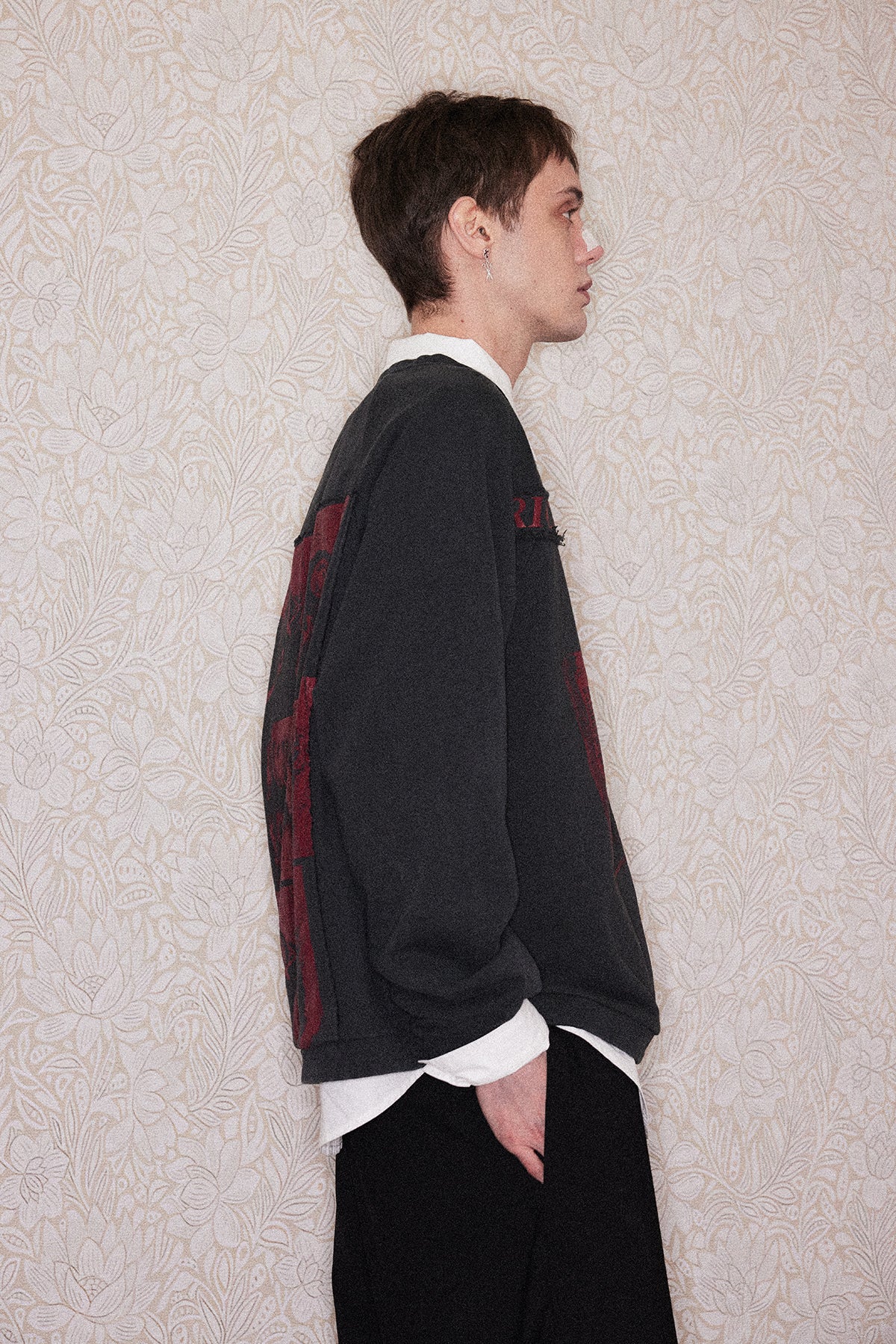 Washed Round Neck Sweatshirt