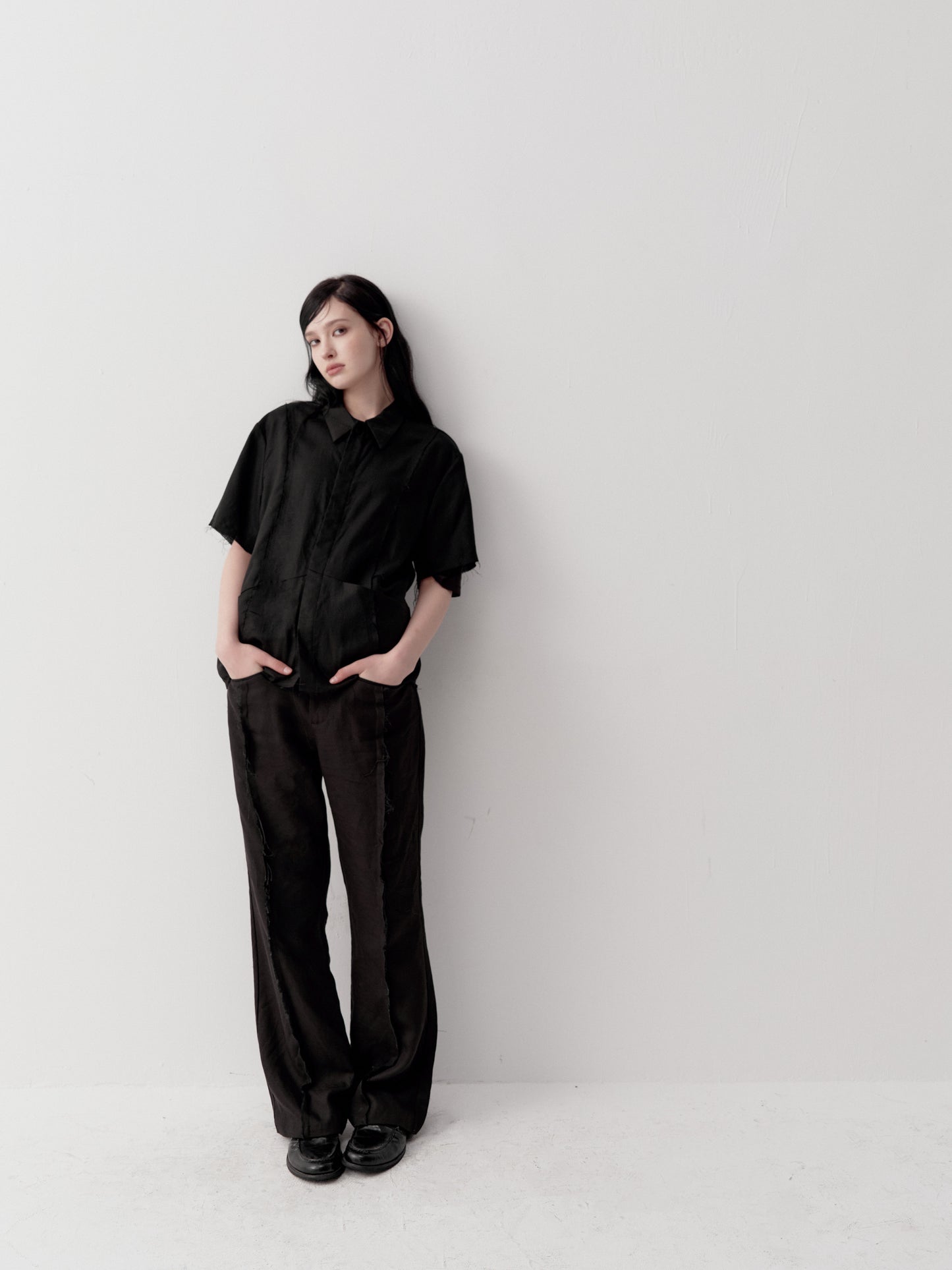 Straight-Shoulder Shirt