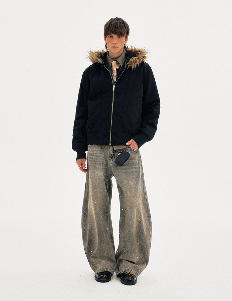 Detachable Fur Collar Cotton Jacket